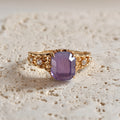 Amethyst with CZ